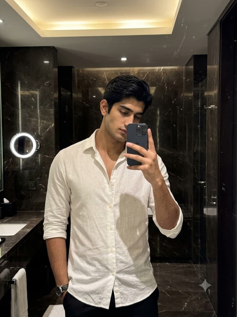 Sophisticated Mirror Selfie Portrait