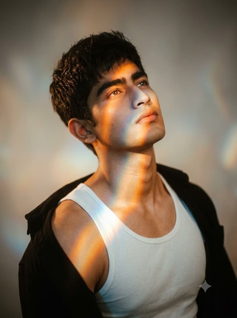 Ethereal Rainbow Prism Portrait