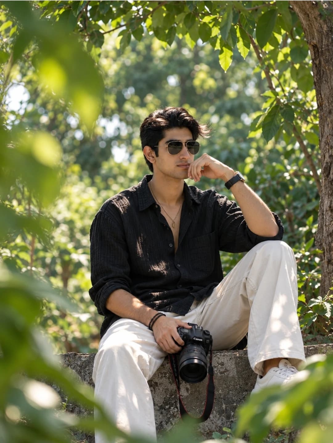 Sun-Drenched Cinematic Lifestyle Portrait