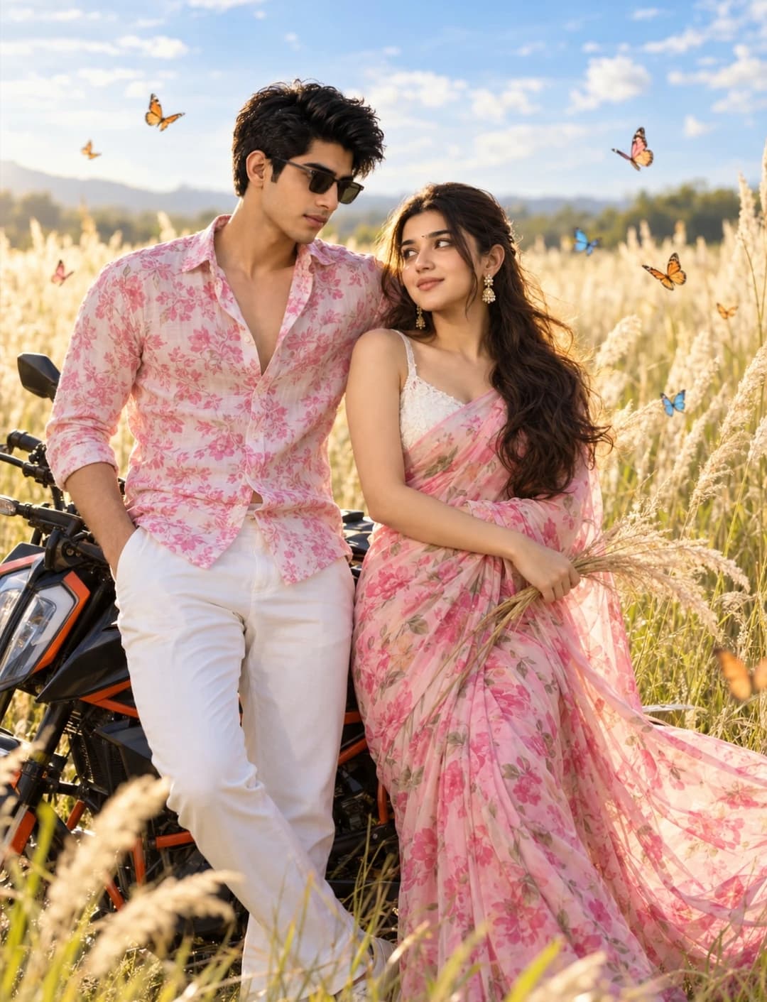 Ethereal Golden Hour Couple Portrait