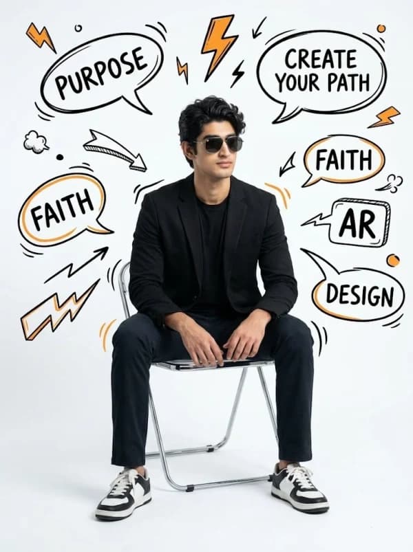 Creative Minimalist Mindset Portrait