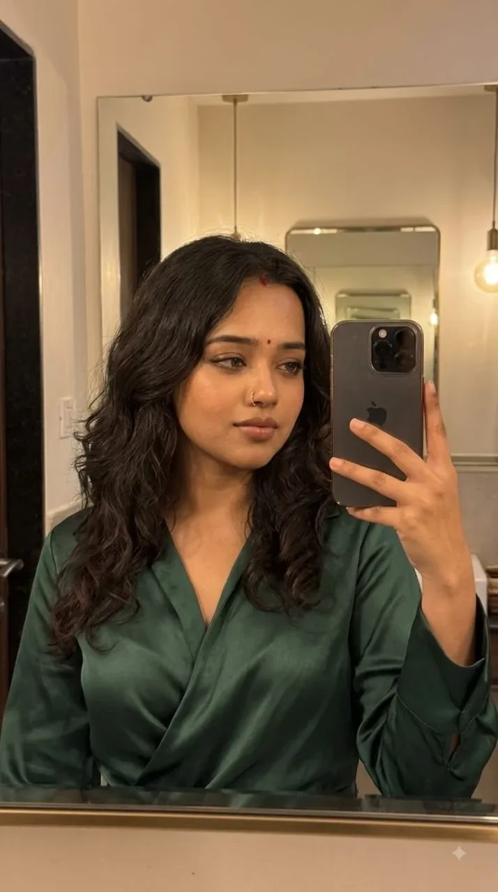 Warm Vanity Mirror Selfie Portrait