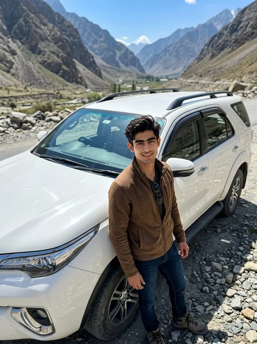 Mountain Road Trip Fortuner SUV Lifestyle Portrait