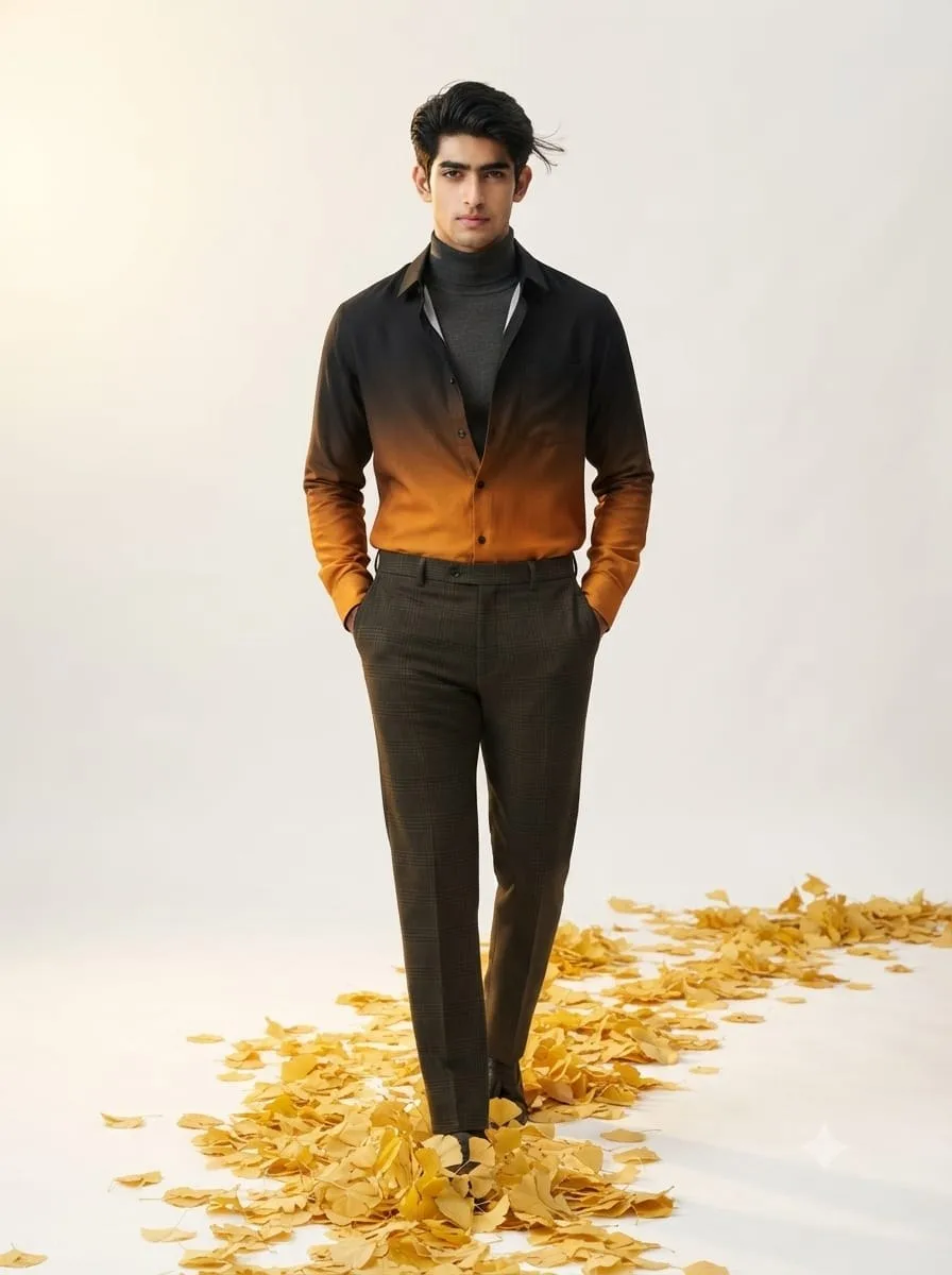 Minimalist Autumn High-Fashion Portrait