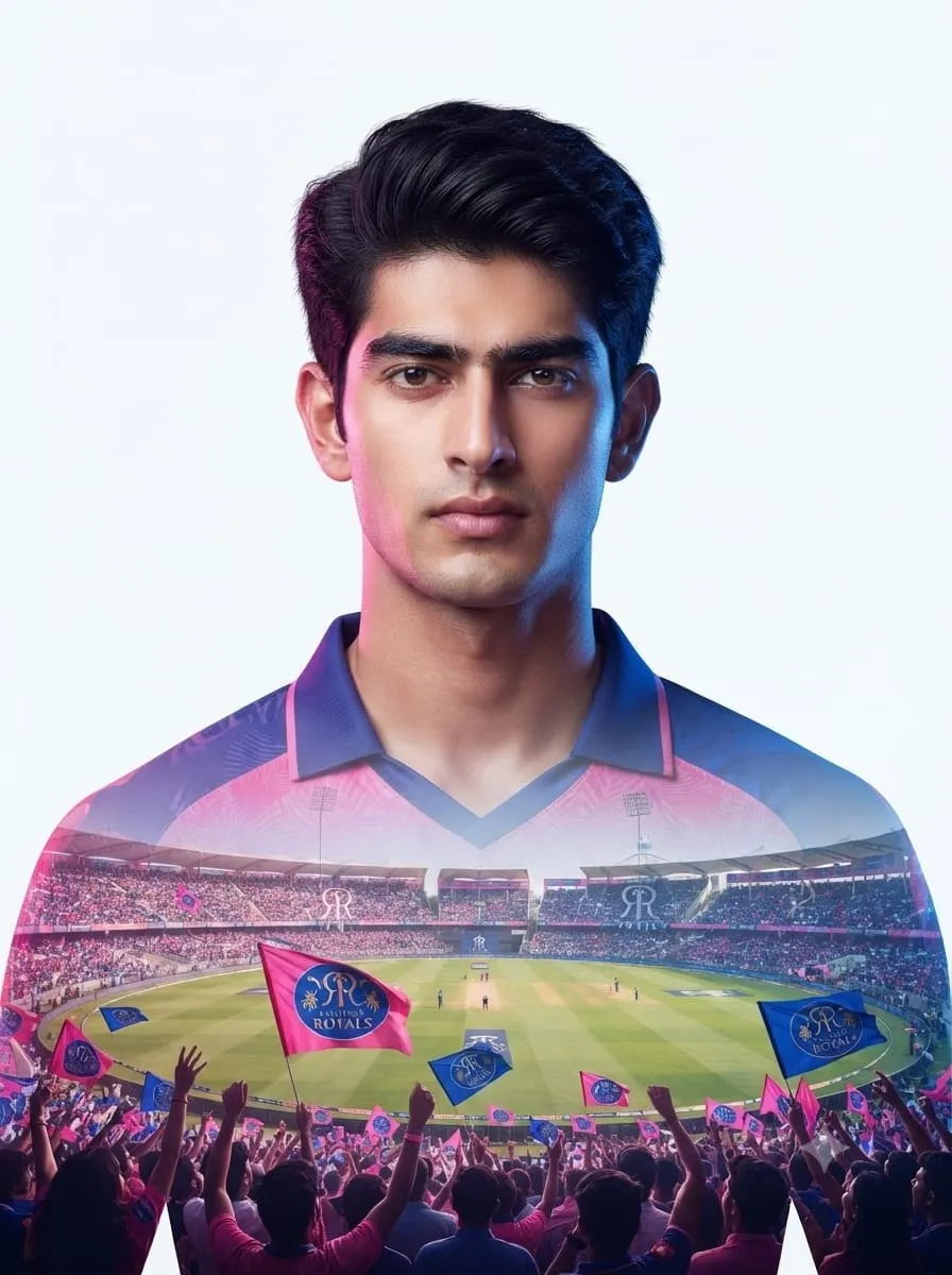 Double Exposure Sports Portrait