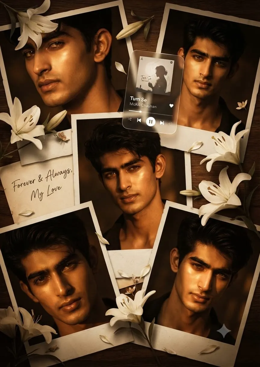 Romantic Polaroids Aesthetic Collage