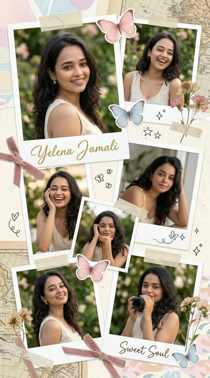Aesthetic Scrapbook Photo Collage Portrait