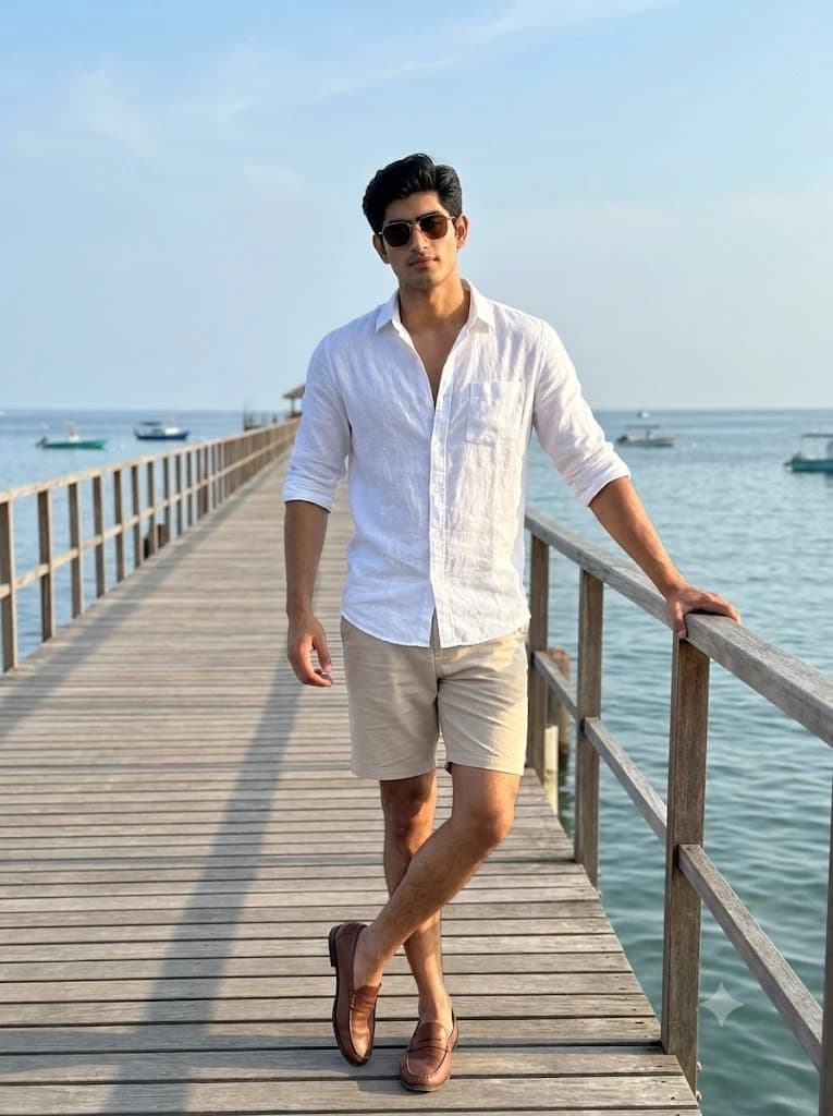 Summer Coastal Resort Fashion Portrait