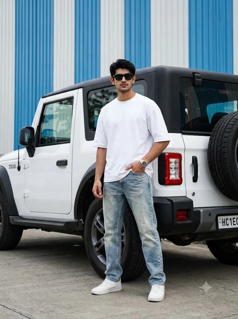 Urban Streetwear Casual SUV Portrait