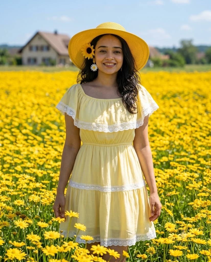 Sun-Drenched Summer Meadow Portrait