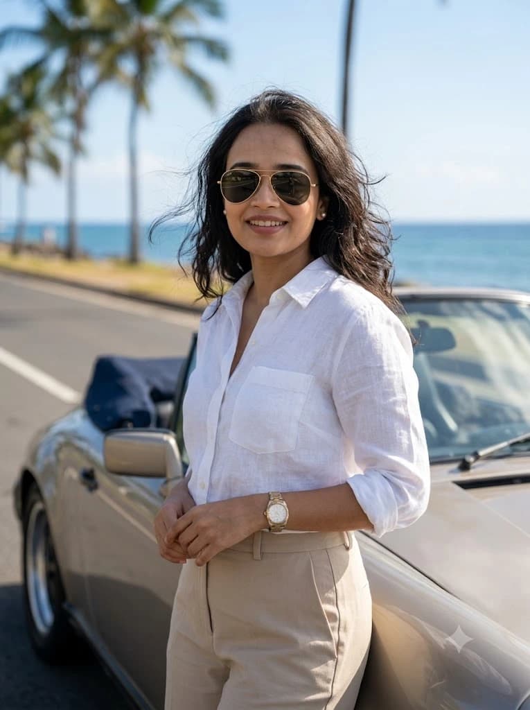 Coastal Elegance Lifestyle Portrait