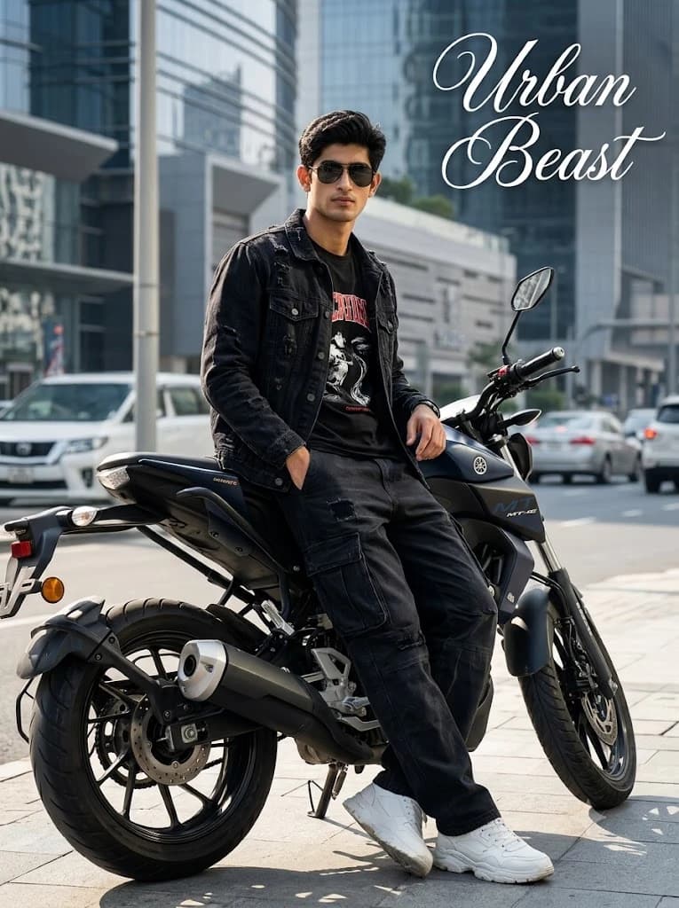 Urban Beast: Cinematic Street Lifestyle Portrait