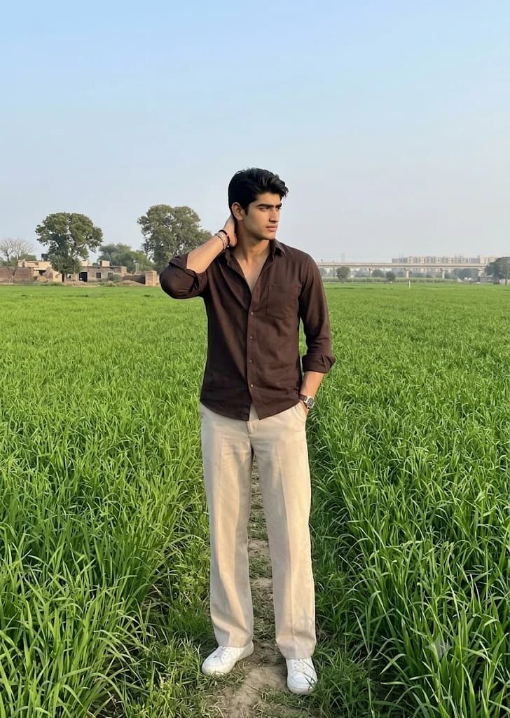 Rustic Minimalist Male Fashion Portrait