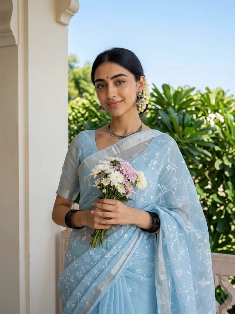 Ethereal South Asian Elegance Portrait