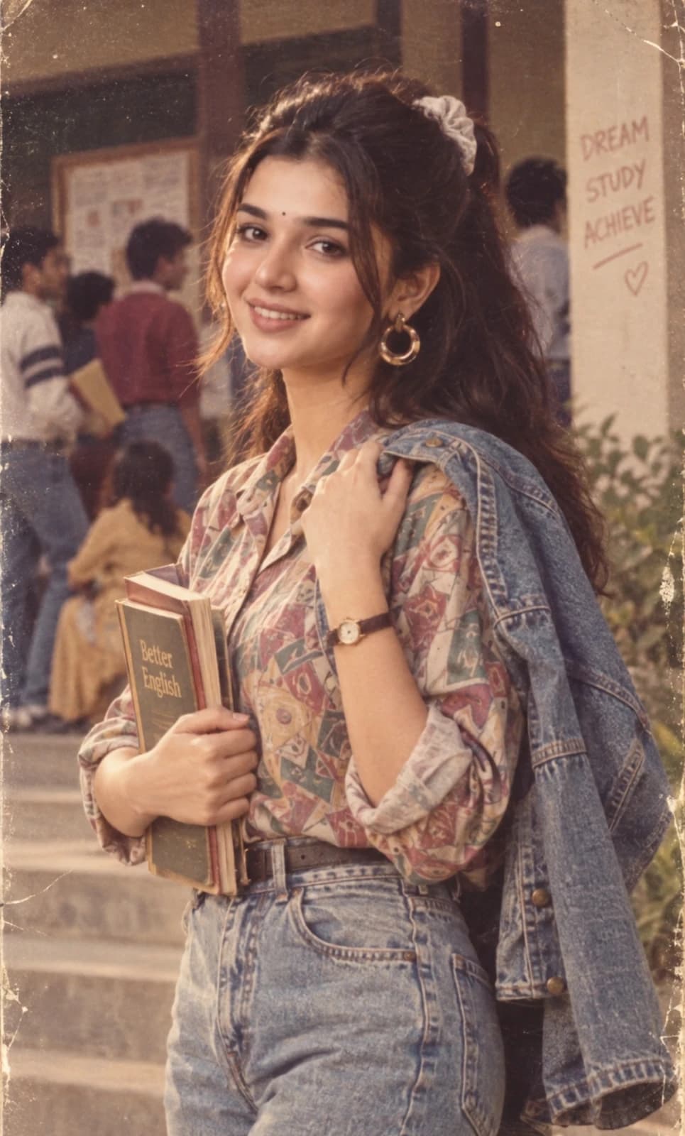 90s Nostalgia Campus Portrait