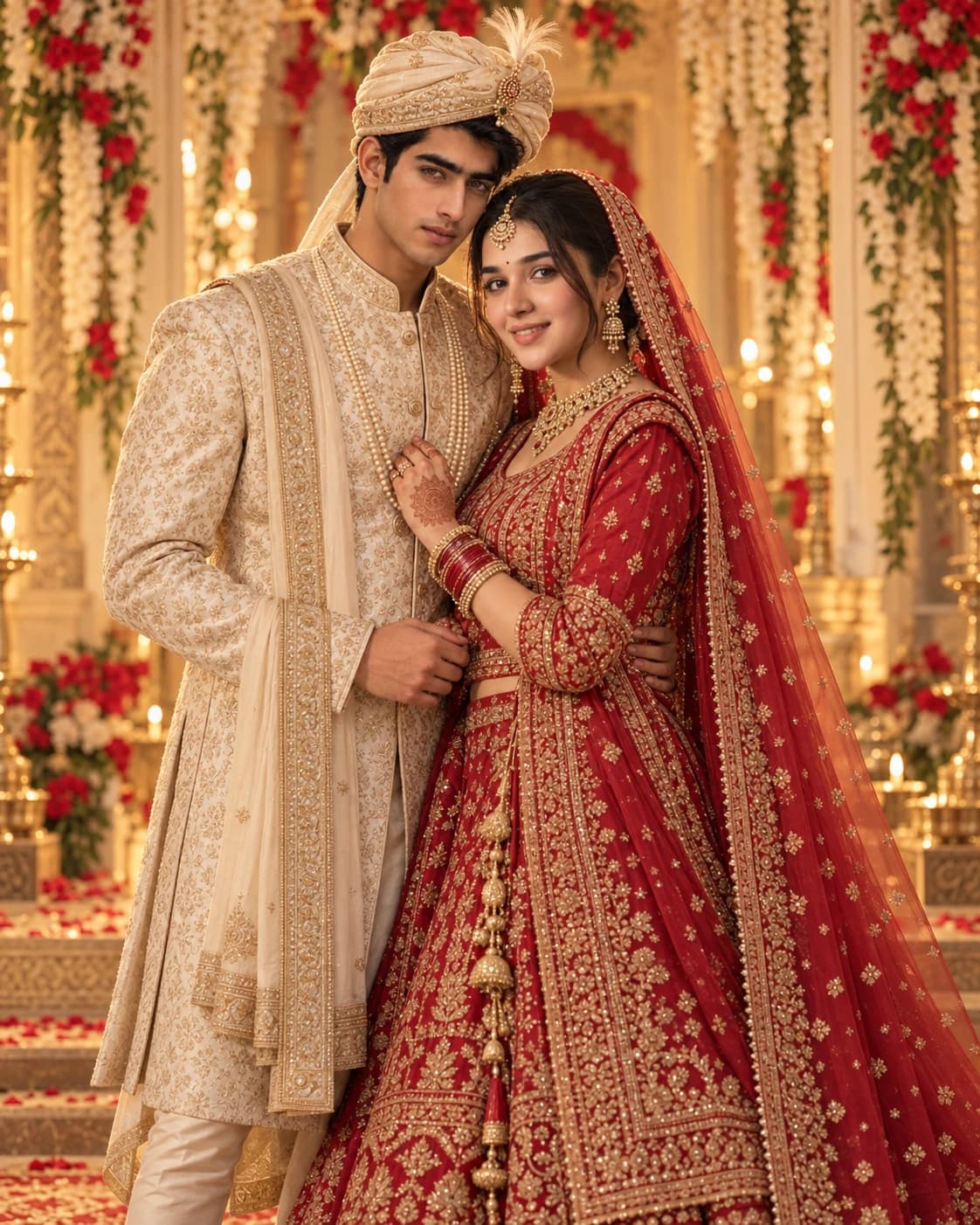 Ethereal South Asian Wedding Portrait