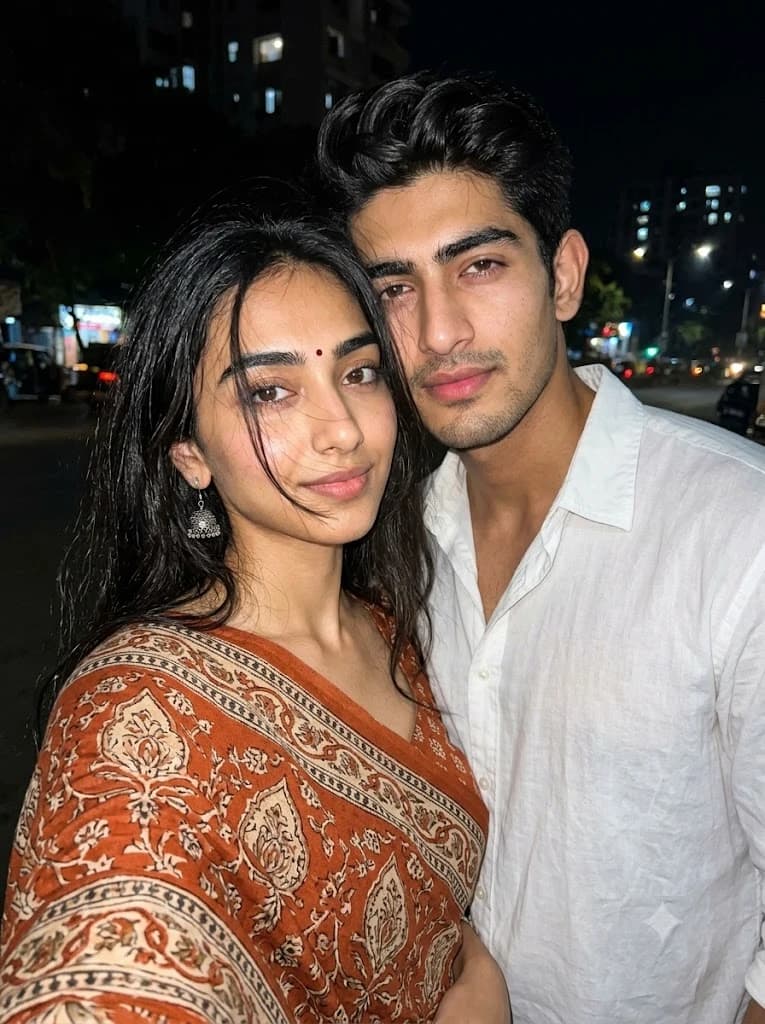 Authentic Nighttime Couple Portrait