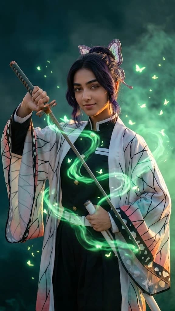 Cinematic Demon Slayer Anime Cosplay Portrait
