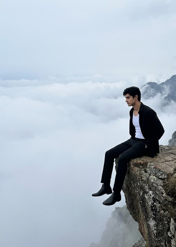 Ethereal Cliffside Editorial Portrait