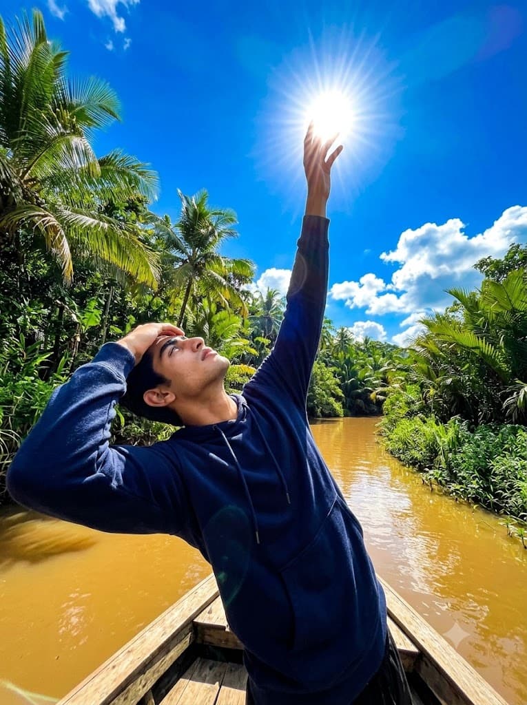 Sun-Kissed River Voyager Photography